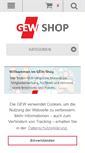 Mobile Screenshot of gew-shop.de